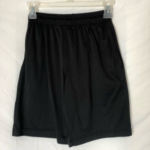 Black athletic shorts
